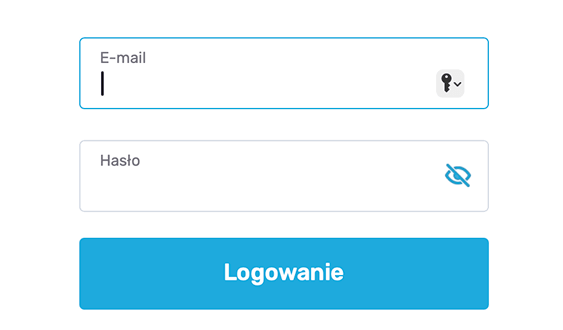 Wypełnij dane logowania Wypełnij dane logowania